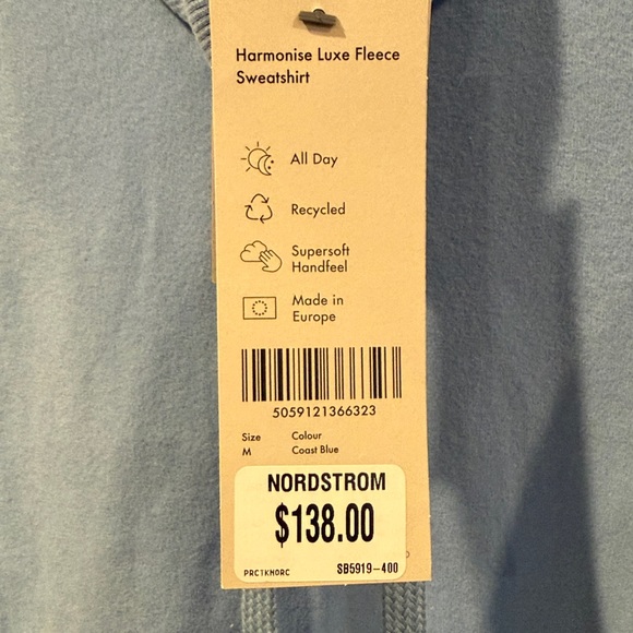 Sweaty Betty Light Blue Women's Hoodie - Picture 2 of 4